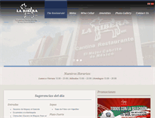 Tablet Screenshot of cantinalaribera.com.mx